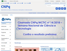 Tablet Screenshot of portal.cnpq.br