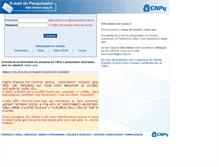 Tablet Screenshot of email.cnpq.br