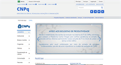 Desktop Screenshot of cnpq.br
